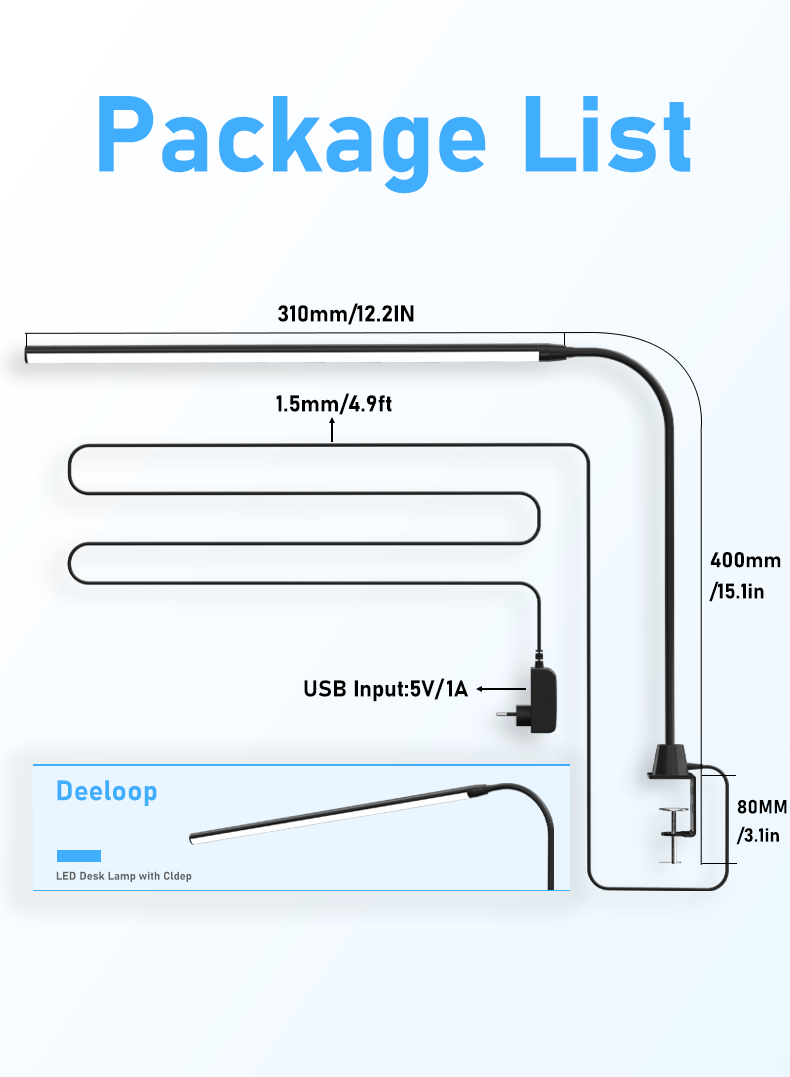 Ultra-Long LED Desk Lamp